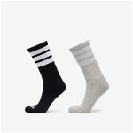 adidas 3-Stripes Crew Socks 2-Pack Black/ Grey, adidas Originals