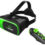 Ochelari VR 3D smartphone 3.5-6 inch, telecomanda bluetooth, Android iOS, ZozoMag