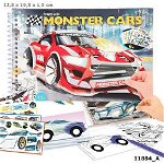 Monster Cars Carte Colorat Sticker 2202 1 11884, Penta Comercial
