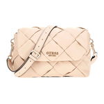 Guess, Geanta crossbody din piele ecologica cu aplicatie logo Zaina, Piersica