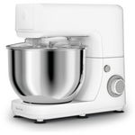 Mixer cu bol Tefal MasterChef Essential QB150138, 800W, bol inox 4.8L, alb