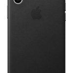 Protectie Spate Apple Leather MRWM2ZM/A pentru iPhone XS (Negru)