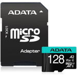 Micro SDXC Premier Pro Clasa 10 UHS-I 128GB + Adaptor, ADATA