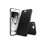 Husa iPhone 7 Plus / iPhone 8 Plus Ringke Slim BLACK + BONUS folie protectie display Ringke