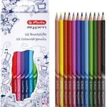 Creioane colorate triunghiulare Herlitz My.Pen 12 culori - 214839, Herlitz