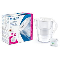 Cană de filtrare apă BRITA - Marella XL Memo Pro, 3.5 l, 3 filtre, alb
