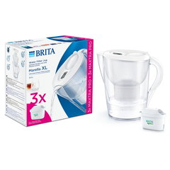 Cana filtranta, pentru apa potabila, Brita Marella XL, BR1052782, 3.5 L, alb, + 3 cartuse filtrante Maxtra Pro Pure Performance