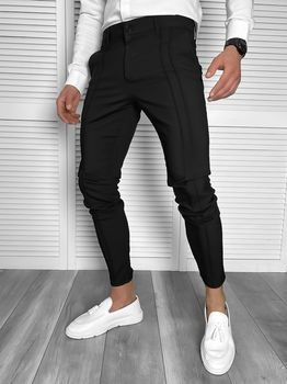 Pantaloni barbati eleganti negri 7144 O2-1.1, 