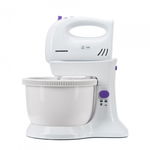 Mixer cu bol HMB-350UV 300 W Capacitate 2.5 l 5 viteze Alb/Violet WIS - 1658