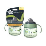 Cana Tommee Tippee Sippee cu protectie Bacshield si capac 190 ml Verde, TOMMEE TIPPEE