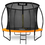 Trambulina de gradina pentru copii 252cm 8ft Neo-Sport cu plasa interioara Orange, Neo Sport