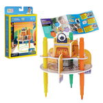 Cubic Fun - Puzzle 3D robot desenator 13 piese, Cubic Fun