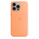 Silicone with MagSafe for iPhone 15 Pro Max - orange sorbet, Apple