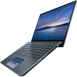 Laptop ASUS ZenBook UX535LI-E2197R 15.6 inch UHD Touch Intel Core i7-10870H 16GB DDR4 1TB SSD nVidia GeForce GTX 1650 Ti 4GB Windows 10 Pro Microsoft Office 365 Personal 1an Pine Grey