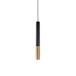 Pendul glam negru-auriu MAX din metal 1x30W GU10, Viokef