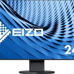 Monitor EIZO EV2451-BK, IPS LED, 23.8", Full HD (1920 x 1080), VGA, DVI, HDMI, DIsplayPort, Boxe, Pivot, 5 ms, Negru
