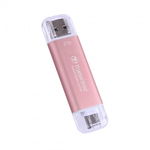 ESD310 2TB External USB 3.0 Type C/A Pink, Transcend