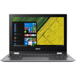 Notebook / Laptop 2-in-1 Acer 11.6'' Spin 1 SP111-32N, FHD IPS Touch, Procesor Intel® Pentium® N4200 (2M Cache, up to 2.5 GHz), 4GB, 64GB eMMC, GMA HD 505, Win 10 S, Grey