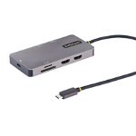 Hub USB StarTech Multiport 120B-USBC-MULTIPORT, 4K/60Hz (Gri)