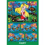 Cutie de colorat pe carton absorbant Printesa Fluturasi