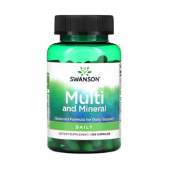Multi and Mineral Complex, Swanson, 100 capsule SW256