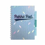 Caiet cu spirala si separatoare Pukka Pads Project Book Glee dictando A5 albastru deschis