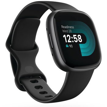 Smartwatch Fitbit Versa 4 Black/Graphite 1.58 inch Aluminum