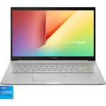 Laptop ASUS K413EA-EK1761 cu procesor Intel® Core™ i5-1135G7, 14" Full HD, 8GB, SSD 512GB, Intel Iris Xᵉ Graphics, No OS, Transparent Silver