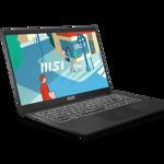 Laptop MSI Modern 15 B13M, 15.6" FHD (1920x1080), IPS-Level, Intel® Core™ i5-1335U, 10C (2P + 8E) / 12T, P-core 1.3 / 4.6GHz, E-core 0.9 / 3.4GHz, 12MB, video Intel Iris Xe graphics, RAM 8GB DDR4-3200 onboard, SSD 512GB NVMe PCIe, MSI