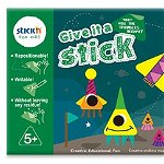 Carte creativa Stick"n Give it a Stick - triunghiuri (+5 ani), StickN