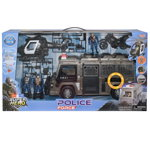 Set vehicule SWAT cu sunete si lumini si 3 figurine, Hero Combat, Police Force, Hero Combat