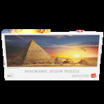Puzzle panoramic Goliath - Piramidele Egiptene la apus, 504 piese