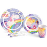 Set pentru masa melamina 5 piese Fairy Tales Lulabi 7945200