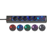 Prelungitor Brennenstuhl Gaming GSL 05 USB, 5 prize, 2 USB, 2.4A, Iluminare LED, 1,5m Buton On Off, Incarcare rapida, Brennenstuhl