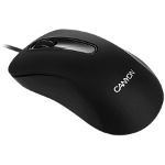 CANYON CM-2 Wired Optical Mouse with 3 buttons  1200 DPI optical technology for precise tracking  black  cable length 1.5m  108*65*38mm  0.076kg