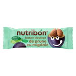 Baton vegan prune cu migdale, 30g, Nutribon, NUTRIBON