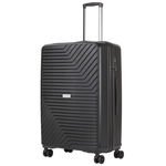 Troler Mare - Polipropilena - Cifru TSA - Cod Unic Okoban -  TRANSPORT - 78.5 cm - Negru, CarryOn