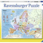 Puzzle harta politica a europei 200 piese ravensburger, Ravensburger