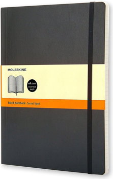 Agenda Moleskine, Classic Collection, XL, 19 x 25 cm, Negru, Moleskine
