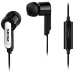 Casti Audio In-Ear Philips, SHE1405BK/10, cu fir, Microfon, Negru