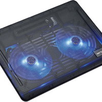 Cooler laptop Serioux NCP007, 10-15.6  , 2 ventilatoare, USB, negru