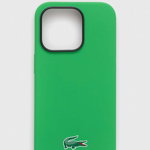 Lacoste husă pentru telefon iPhone 14 Pro 6,1" culoarea verde, Lacoste