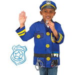 Costum carnaval, Melissa&Doug, Model Politist, Albastru