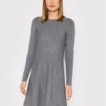 Rochie mini evazata tricotata fin Nancy