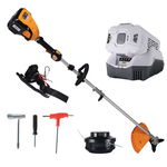 Kit Complet Cositoare electrica (trimmer) iHunt Strong Brush Cutter, pentru tuns gazon iarba, 58V Power, 5Ah, 1300W + incarcator, iHunt