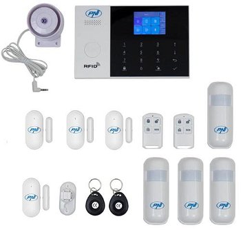 Sistem de alarma wireless PNI SafeHouse HS550 Wifi GSM 3G, cu monitorizare si alerta prin Internet, SMS, apel vocal