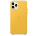 Protectie pentru spate, material piele, pentru iPhone 11 Pro, culoare Meyer Lemon, Apple