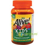 Alive Gummies Multi-Vitamin Premium pentru Copii 90 jeleuri Secom, NATURE'S WAY