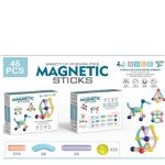 Set Blocuri En-gros/Sticks Magnetice pentru copii 46 Bucati, 20 x 16 x 8 cm, 