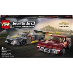 LEGO Speed Champions - Masina de curse Chevrolet Corvette C8.R si Chevrolet Corvette 1968 76903 512 piese